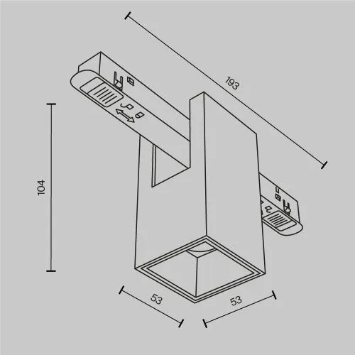 Трековый светильник Technical TR121-4-7W-DS-B  фото 3