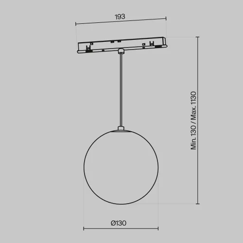 Трековый подвесной светильник Technical TR039-4-5W3K-WW-DS-W  фото 3